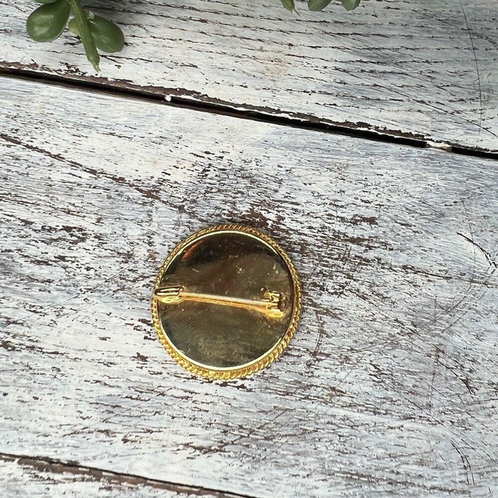 Vintage Micro Mosaic Brooch - Picture 5 of 7